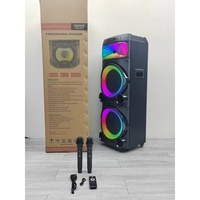 Altavoz Portátil de 10 Pulgadas con Luces Atractivas, Mezclador, para Exteriores, Hogar, Actuaciones en Escenario, Bodas, Bailes, KTV, Audio