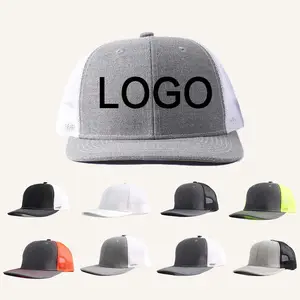 Wholesale Adjustable Blank Richardson 112 Trucker Cap Microbend Shape Print or embroidery Mesh 6 Panels Outdoor Snapback Hat