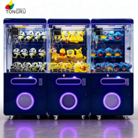Machine à griffes noire pour la distribution de prix d'arcade, de poupées, de cadeaux et de bonbons, machine de jeu à monnayeur pour centre commercial