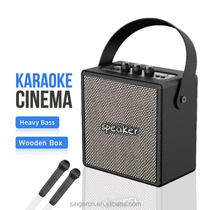 Mini altoparlante portatile senza fili con microfono legno altoparlante USB/AUX Music Box altoparlanti Woofer gamma completa <span class=keywords><strong>Bo</strong></span> - Product Image 1
