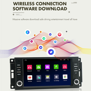 Gerllish Android Auto <span class=keywords><strong>Autoradio</strong></span> pour Jeep Wrangler <span class=keywords><strong>Dodge</strong></span> Grand Cherokee Chrysler 300C Patriot Commander <span class=keywords><strong>Caliber</strong></span> Challenger - Product Image 4