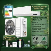 Fabricant OEM, certificat CE, pompe à chaleur à faible bruit R32, climatiseur mural à inverter, 12000 Btu, 1 tonne, mini-split AC