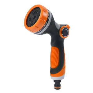 Manufacturer Supplier Plastic High Pressure 10 Pattern Garden Water Gun with Thumb Valve - Product Image 1