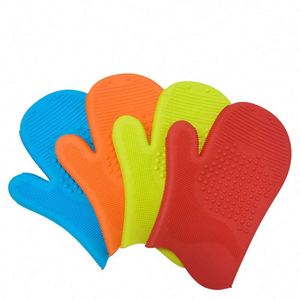 Guantes de silicona de dos dedos de 108 g, nuevos, para hornear, microondas, parrilla, horno, guantes de cocina para el hogar, guantes de aislamiento térmico - Product Image 1