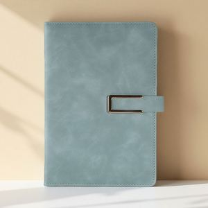 Embossed Thick Pu Leather PP Budget Design Planner Cute Journal 100 Sheets Notebook Magnetic Buckle Customizable Hardcover A5 - Product Image 3