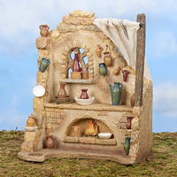 Figurine de crèche en polyrésine WeiVista, modèle de village italien, décoration de maison réaliste