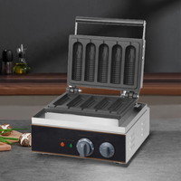 Mini machine commerciale verticale à gaufres alvéolées et à hot-dogs électrique personnalisée alimentée au gaz pour la cuisine