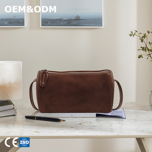 Sac cylindrique en suède synthétique haut de gamme 3216 pour séance photo, sac à bandoulière, sac à main, esthétique bohème, fourre-tout tendance - Product Image 1