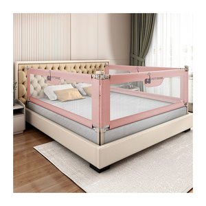 Pare-chocs Lit Pliant Rail Reine <span class=keywords><strong>Bebe</strong></span> Cadre Rails Garde Protection Clôture Respirant Babyproof Lit Garde-Corps Sécurité Premier Lit Rail - Product Image 2