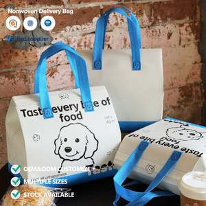 Bolsa Térmica Ecológica de Tela No Tejida con Forro de Papel de Aluminio para Supermercado, Entrega de Alimentos, Mantiene el Calor/Frío - Product Image 1