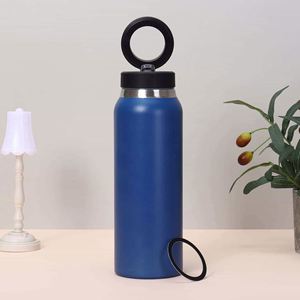 316 Stainless Steel Insulated Water Bottle Pop-Up Lid Portable Thermal Bottle <b>Large</b> Capacity Food Grade Travel Mug - Product Image 4