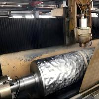 Machine de gaufrage entièrement automatique pour tôles métalliques, pour la création de motifs décoratifs à effet d'ondulation d'eau sur panneaux