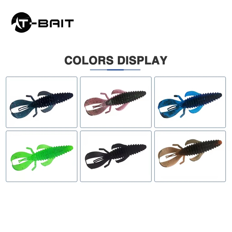 Leurres De Pêche Souples - 8 Swimbait Poisson - Plastique 1/16 Oz - NEUF
