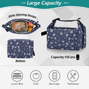 Bolsa de Almuerzo Portátil con Cierre y Logotipo Personalizado, de Gran Capacidad, Aislada, para Picnic, Trabajo y Estudiantes - Product Image 5