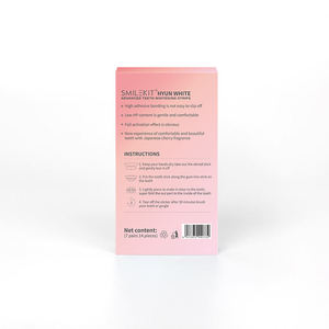 Tiras blanqueadoras de dientes con tecnología H2O2, fragancia Sakura, tiras secas, envío directo de fábrica - Product Image 6