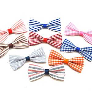 JXANRYS Pequeño Gato Perro Poliéster <span class=keywords><strong>Collar</strong></span> <span class=keywords><strong>Polka</strong></span> <span class=keywords><strong>Dot</strong></span> Serie Mariposa Nudo Pajarita Flor Usable Plaid Pet Series Patrón Sólido - Product Image 3