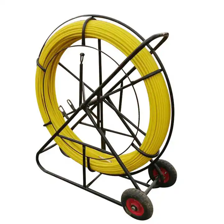 Hochwertige 11mm * 100m Fiberglas Duct Rodder, Fish Wire Pull Fiberglas Kabel Fisch ruten Cavity Snake