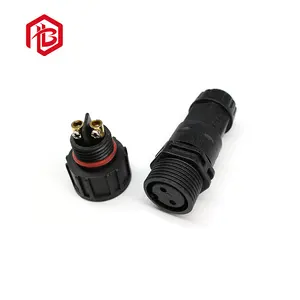 M20 IP67 straight cable connector push pull self latching 2 3 4 5 6 pin connector