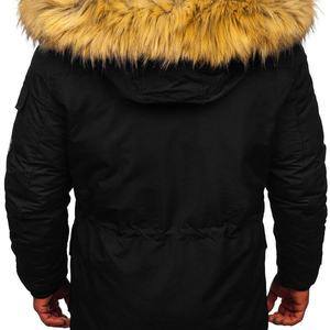 Chaqueta de Plumón para Hombre de Secado Rápido, Chaqueta Corta de Invierno, Cortavientos, Chaqueta Acolchada con Capucha para Mayor Comodidad - Product Image 5