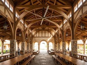 Ventilador de Techo Industrial HVLS Bonawind de 24 Pies con Motor DC sin Escobillas para Gimnasios, Espacios Comerciales, Almacenes y Logística - Product Image 3