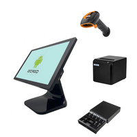 Système de caisse tactile RUINAI RN-X16 en gros d'usine, écran client 15,6 pouces, PC tout-en-un, caisse enregistreuse Android Wi-Fi