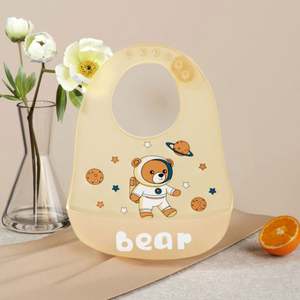Original Newborn Silicone <b>Baby</b> Plate Bowl Waterproof Bibs Wholesale BPA Free Silicone <b>Baby</b> Bib - Product Image 5
