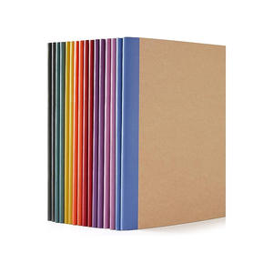 Cahier d'exercices en papier brun, couverture en carton personnalisée la moins chère, papeterie pour l'écriture - Product Image 1