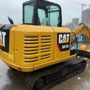 Excavadora Ligera CAT305.5E2 de 5.5 Toneladas de Segunda Mano, Bajo Consumo de Combustible, Fácil de Transportar para Preparación de Sitios de Invernaderos y Excavación de Tuberías - Product Image 1
