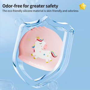 Swimbobo Enfants Confort <span class=keywords><strong>Bonnet</strong></span> <span class=keywords><strong>De</strong></span> Bain Haute Élastique Doux Fit <span class=keywords><strong>Bonnet</strong></span> <span class=keywords><strong>De</strong></span> Bain <span class=keywords><strong>pour</strong></span> Activités Nautiques Enfants <span class=keywords><strong>Bonnet</strong></span> <span class=keywords><strong>De</strong></span> Bain - Product Image 3