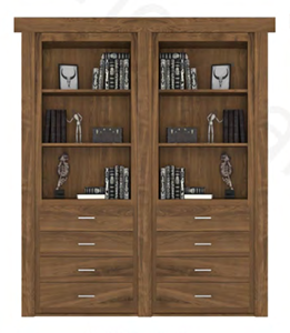 Puerta Murphy <span class=keywords><strong>de</strong></span> madera maciza <span class=keywords><strong>de</strong></span> alta calidad, puerta oculta, gabinete <span class=keywords><strong>de</strong></span> vino, estilo tradicional, apartamento, comedor, hogar, oficina, secreto Invisible - Product Image 6