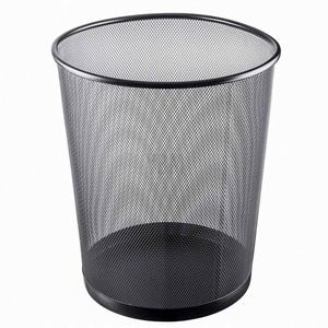 Cesto de basura de oficina de malla metálica de 6 galones, cesto de basura abierto de alambre metálico para escritorio, contenedor de reciclaje. - Product Image 2