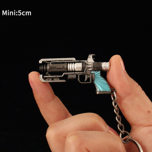Jordaan Valorant porte-clés en métal Jeux <span class=keywords><strong>dragon</strong></span> porte-clés killjoy court pistolet modèle jouets vacances cadeau porte-clés noël - Product Image 5