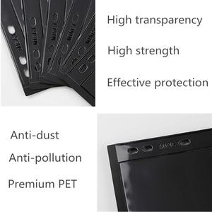 Pack professionnel en plastique sans acide PET clair 9 trous Standard Page Fit timbre <span class=keywords><strong>Album</strong></span> liant 5 poches <span class=keywords><strong>Pages</strong></span> pour les collectionneurs de <span class=keywords><strong>timbres</strong></span> - Product Image 4
