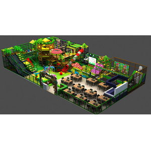 Forest Theme Indoor Playground,three <b>Slide</b>,ball <b>Pool</b>,kids Trampoline,customized,green,jungle Gym,colorful,treehouse - Product Image 4