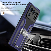 Coque Antichoc Robuste Tschick avec Anneau Magnétique et Béquille, Armure en PC Rigide et Silicone Souple pour Xiaomi Mi 11 Ultra