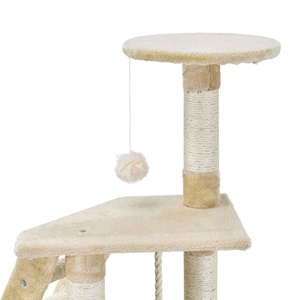 Grosir kustomisasi Modern Menara kucing tinggi tiang penggaruk Condos pohon kucing kayu Sisal atas - Product Image 5