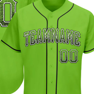 Uniforme de Béisbol Deportivo Personalizado con Cuello en V para Adultos, Conjuntos de Uniformes de Béisbol con Estampado Personalizado, Talla Personalizada, Ligero, Transpirable y de Secado Rápido - Product Image 5