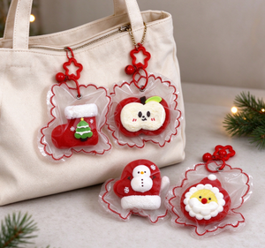 Llavero de juguete blandito de rebote lento de Navidad, bonito regalo para fiestas navideñas, amuleto para bolso antiestrés - Product Image 1