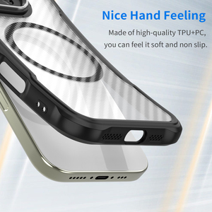 Étui de téléphone magnétique en <span class=keywords><strong>fibre</strong></span> de carbone pour Samsung S26 Ultra, coque de protection anti-chute à quatre coins pour Samsung S25 <span class=keywords><strong>Plus</strong></span> - Product Image 6