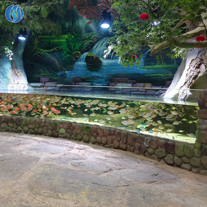 Longueur extérieure personnalisée en usine Lesheng * Largeur * Hauteur Grand aquarium rectangulaire en acrylique pour aquarium, <span class=keywords><strong>aquariums</strong></span> avec acrylique - Product Image 3