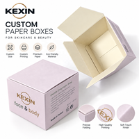Kexin Vente en gros de boîtes en papier personnalisées pour soins de la peau 30 ml, impression de boîtes de protection solaire, emballage en carton pliable au toucher doux, crème pour le visage