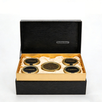 Caja de Regalo de Lujo Premium de Alta Gama para Caviar, Caja de Embalaje Magnética Hecha a Mano con Inserto de EVA