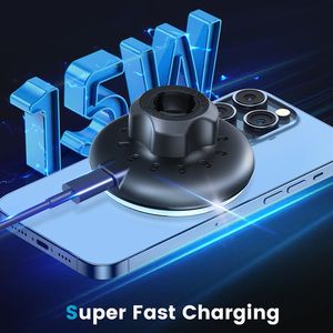 Ímã de carregamento rápido 15W para painel do carro, suporte para celular, carregador sem fio com suporte magnético para iphone e carro - Product Image 3