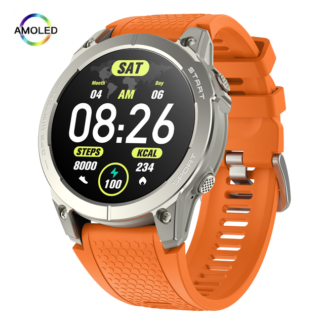 S53 Smart Watch GPS 1.43 Inch Touch Screen Fitness tracker BT5.3 Reloj Inteligente 400mah Mutil Language Sports Smart Watch
