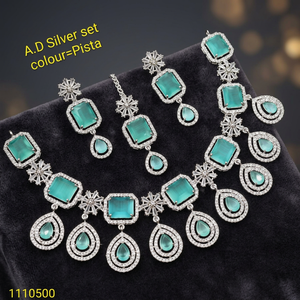 Ensemble collier et boucles d'oreilles traditionnels ethniques Tempal Laxmi, plaqué or et argent, motif fleur de corail, haute qualité, certifié IGI - Product Image 2