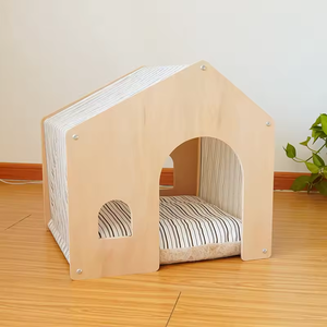 Kapalı açık ahşap Pet ev kafes barınak evcil köpek kedi evi mobilya - Product Image 6