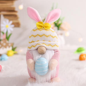 Accessoires de décoration de scène de Pâques, poupées nains, ornements, œufs en tissu tricoté, lapin forestier, poupée chinoise, 31-50 cm, vente en <span class=keywords><strong>gros</strong></span> - Product Image 6