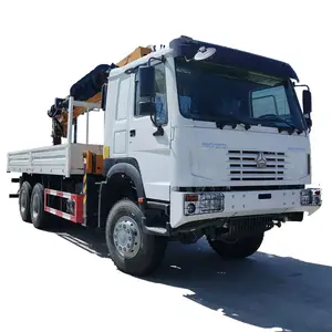 Sinotruck Howo truck with crane 12ton tipper truck with crane and grab china manufacture truck tipper with crane high quality