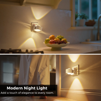Projecteur LOHAS Veilleuse LED Moderne Super Lumineuse avec Capteur Crépusculaire, Boîtier Blanc, à Brancher pour Chambre à Coucher