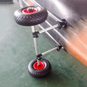 Ningbo कारखाने शीर्ष एच-फ्रेम टग समुद्र तट नाव डोंगी पर बैठने गाड़ी कश्ती ट्राली - Product Image 4